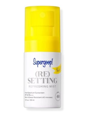 NWT Supergoop! Re Setting Refreshing Mist SPF 40 30mL Sealed Exp 2027